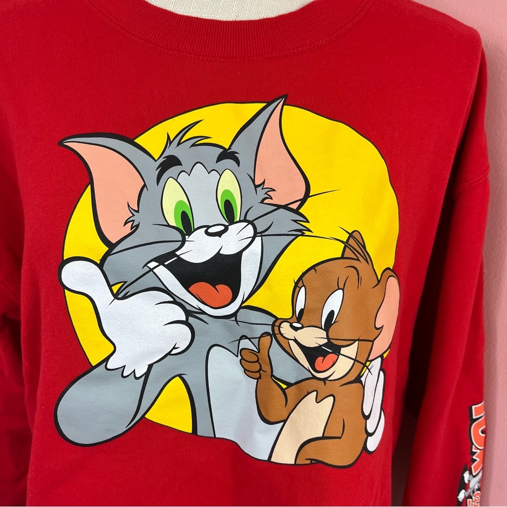 Tom and Jerry cropped long sleeve, size xl